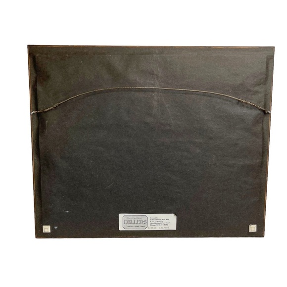 Handmade Framed Crewel Covered Bridge Cardinal Winter Scene - Picture 14 of 14